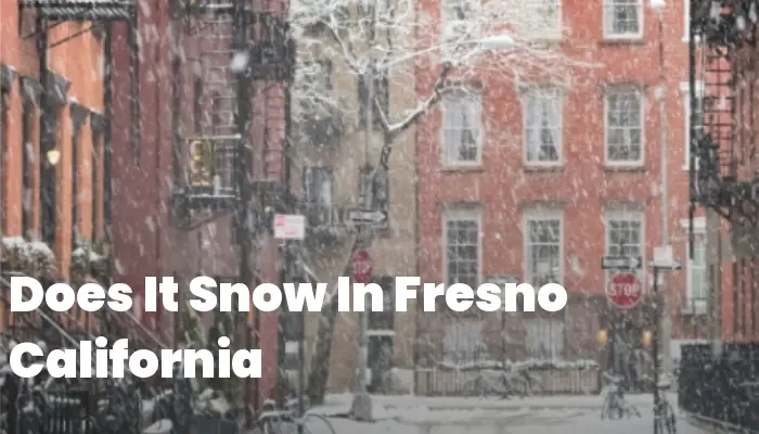 Snow In Fresno California